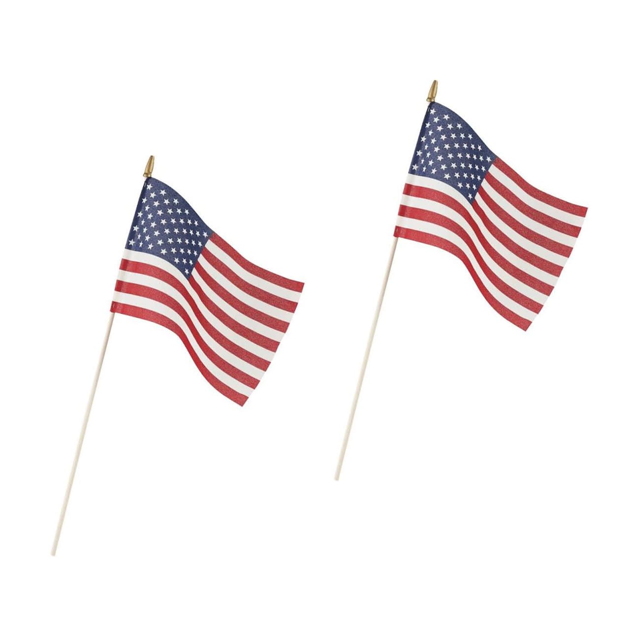 24 Packs: 2 ct. (48 total) Valley Forge® 8" x 12" U.S. Stick Flags
